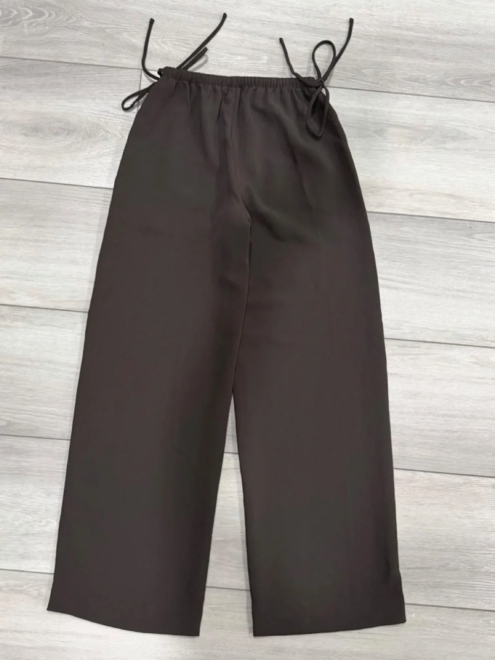 Artisan Pant - Crepette™ Japanese crepe relaxed wide-leg pants with waist ties.